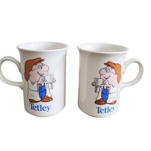 Churchill England Vintage Set of 2 Tetley Tea Mug Cup